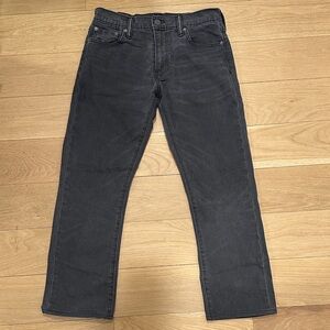 Levi’s Women’s 504 Straight Leg Grey Cropped Ankle Jeans